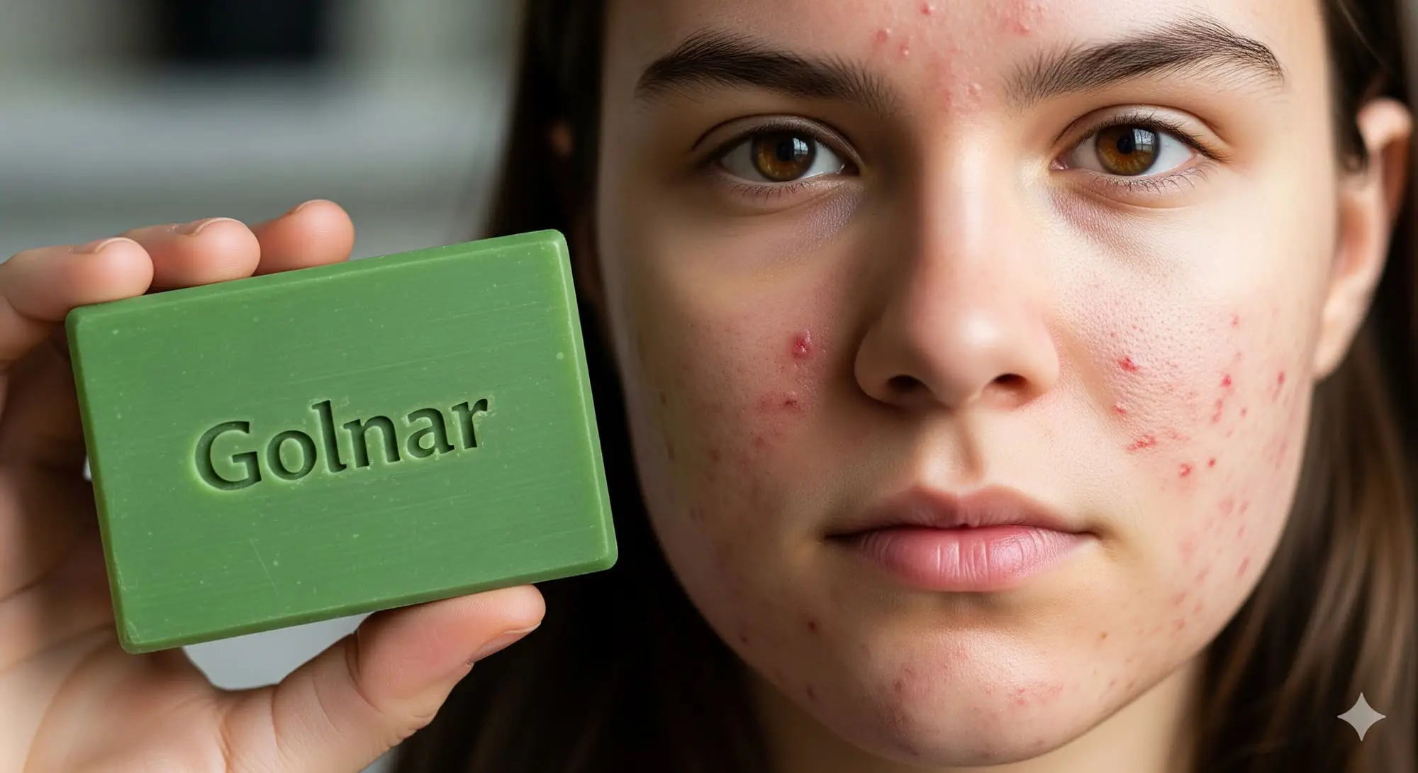 صابون گلنار سبز برای جوش صورت