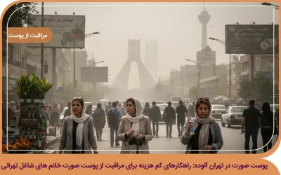 پوست صورت در تهران آلوده: راهکارهای کم هزینه برای مراقبت از پوست صورت خانم های شاغل تهرانی چطور در هوای آلوده تهران از پوست صورت خود مراقبت کنیم؟ راهکارهایی ساده و مقرون به صرفه برای خانم ها